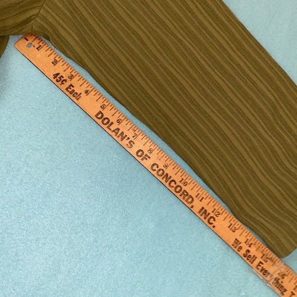 SHEIN Essence Plus army green long roll tab button up textured tunic NEW size 3X - Picture 12 of 14